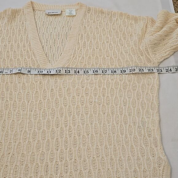 GO> SILK V-NECK SWEATER SIZE 3 - Picture 4 of 8